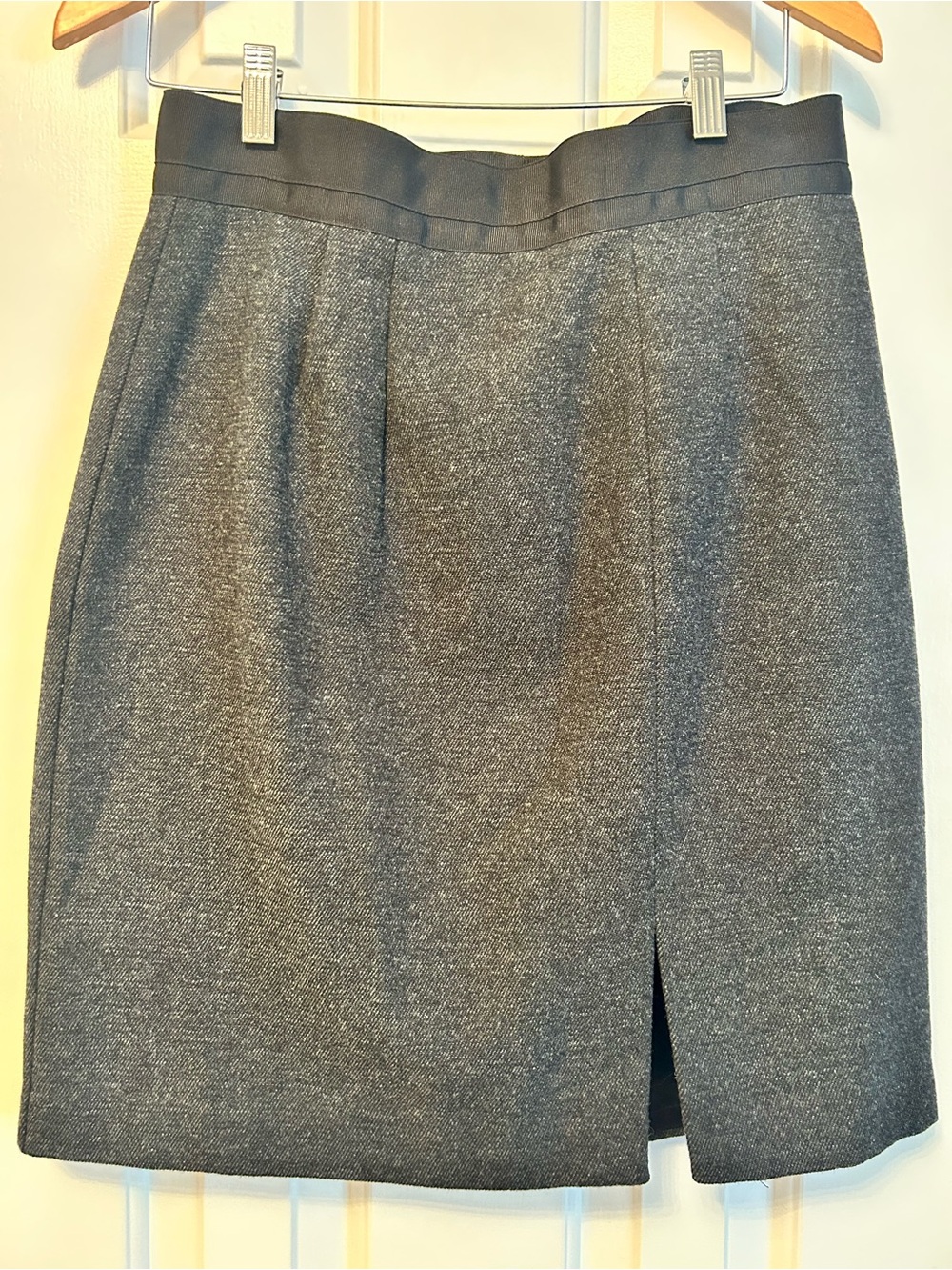 GAP Classic Gray Pencil Skirt with Front Slit